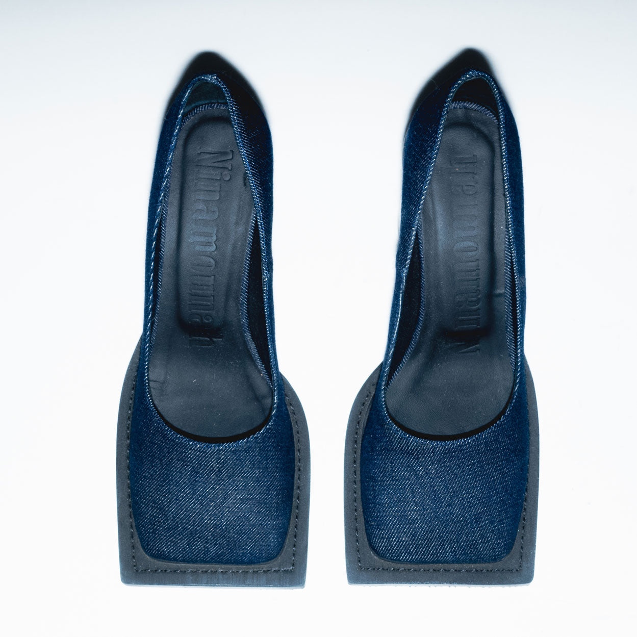 Archive Howl Pumps in Indigo Denim