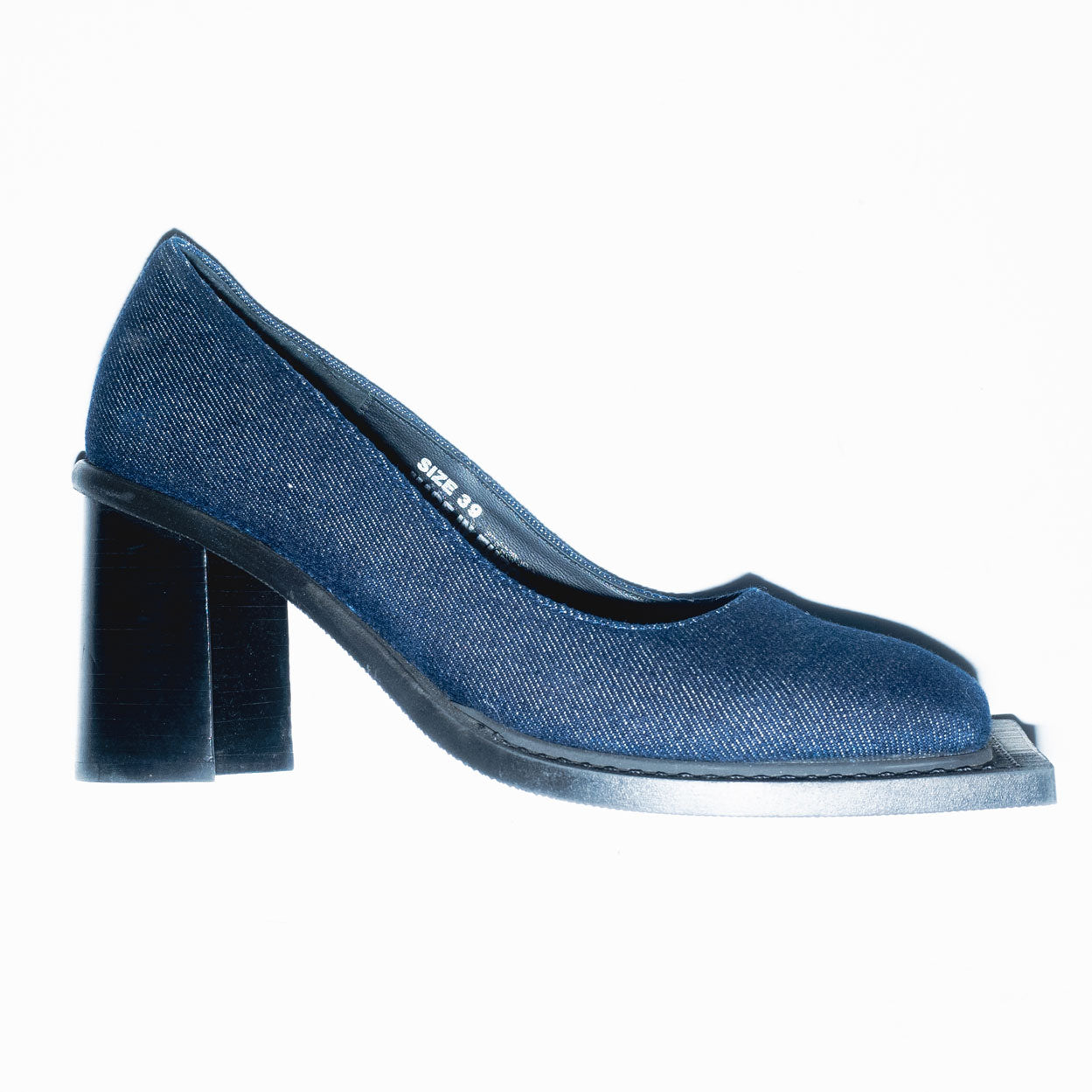 Archive Howl Pumps in Indigo Denim
