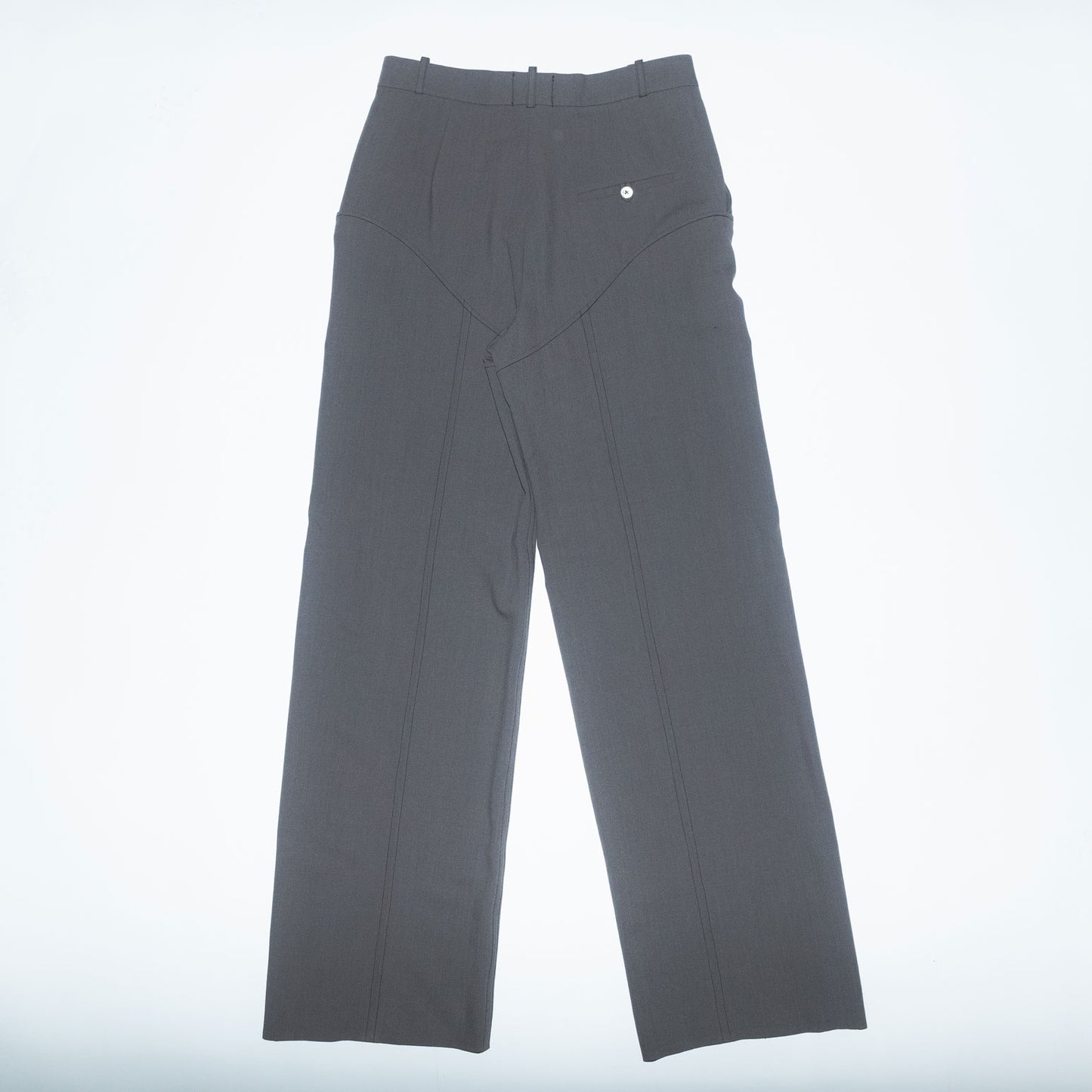 Archive Python Panelled Trousers in Light Brown Wool