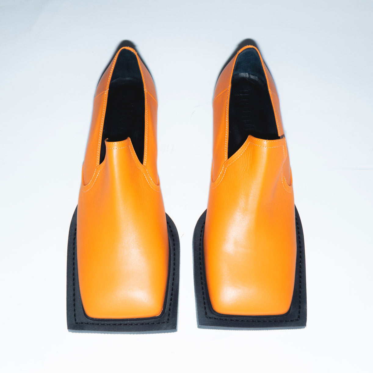 Archive Howled Loafers in Orange Leather