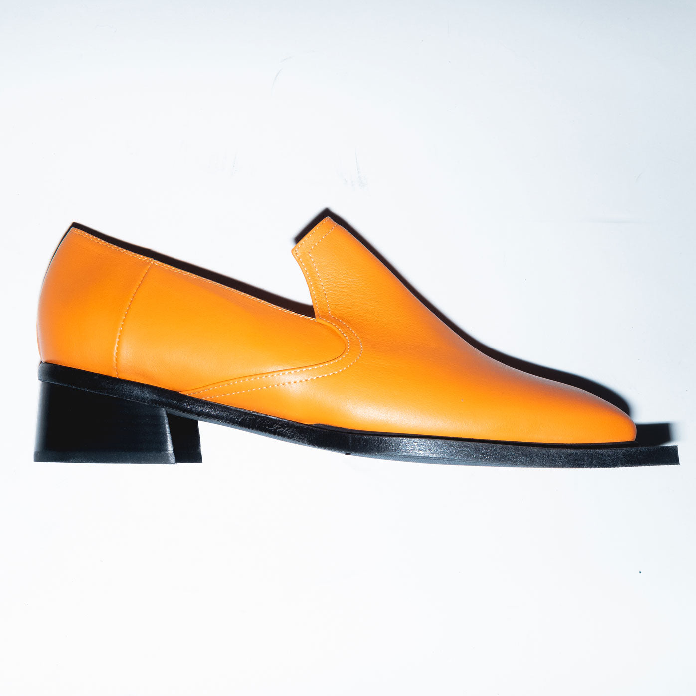 Archive Howled Loafers in Orange Leather