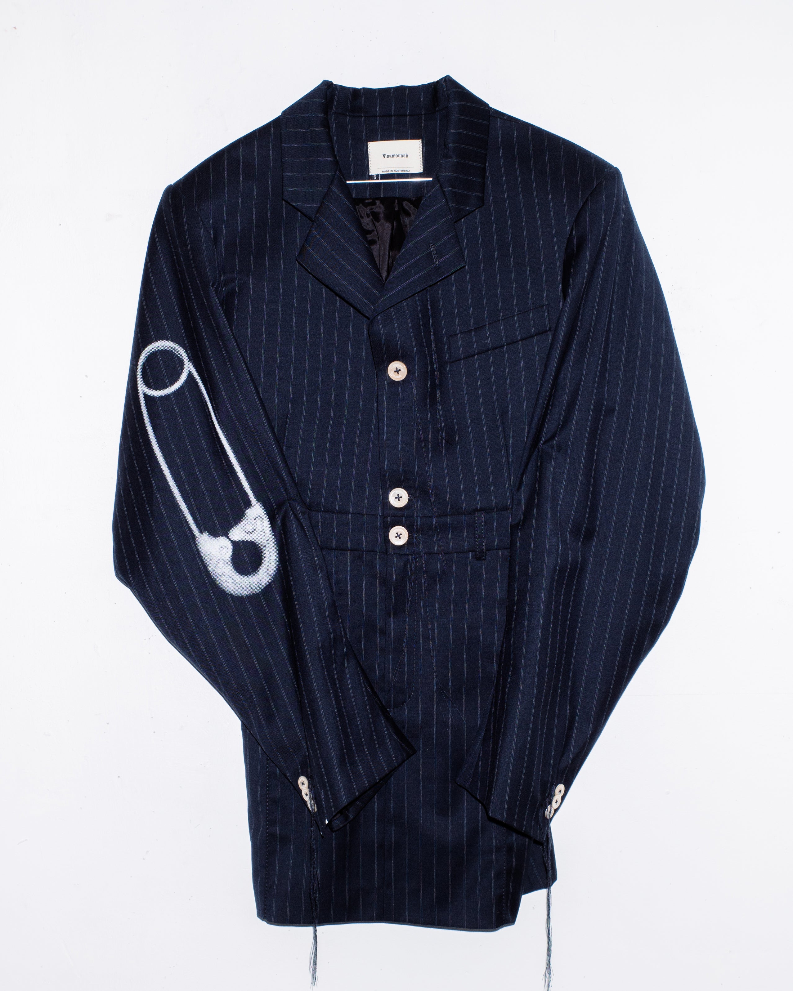 Tradition Navy Blue Pintstripe x Lotus Lourdes