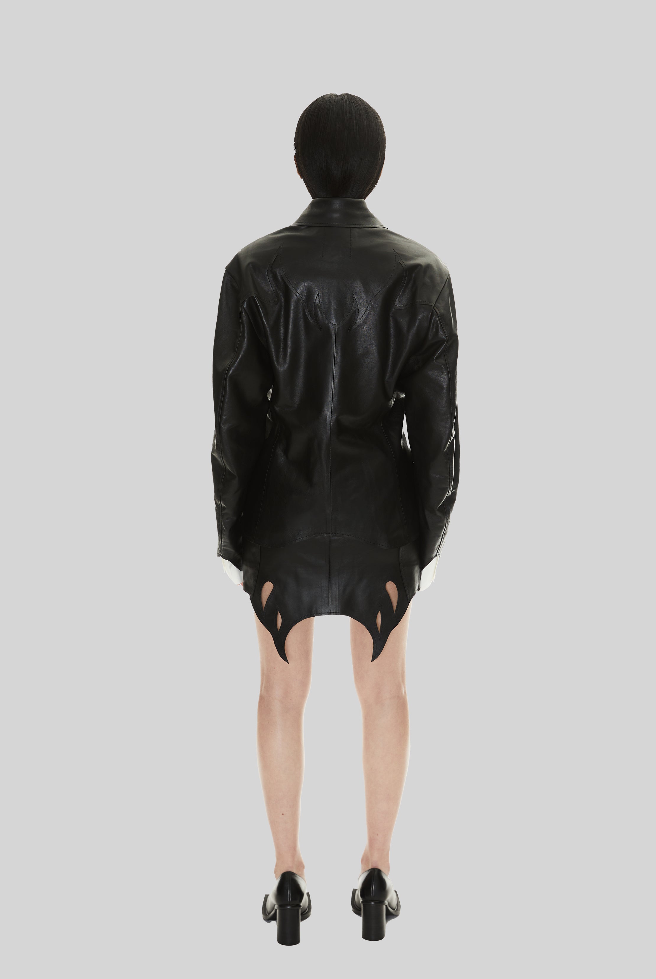 Juniper Jacket in Black Leather