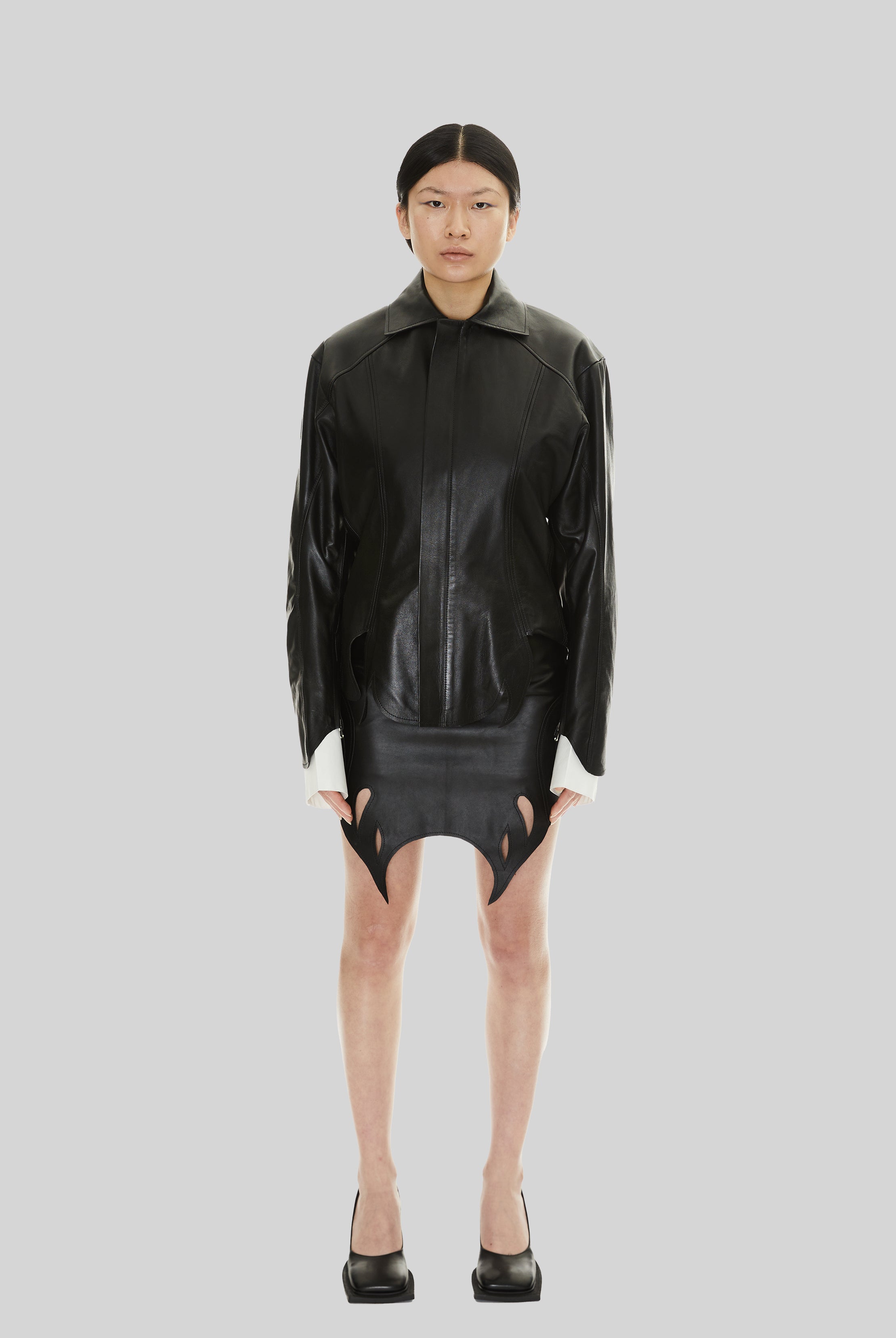Juniper Jacket in Black Leather