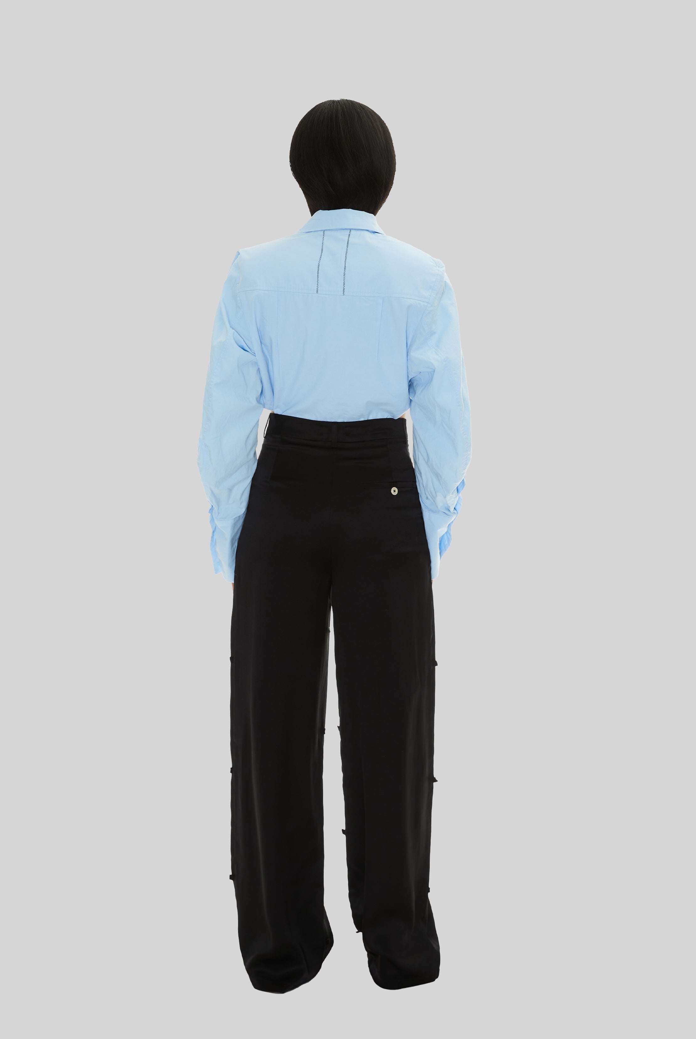 Pepper Trousers in Black Silk