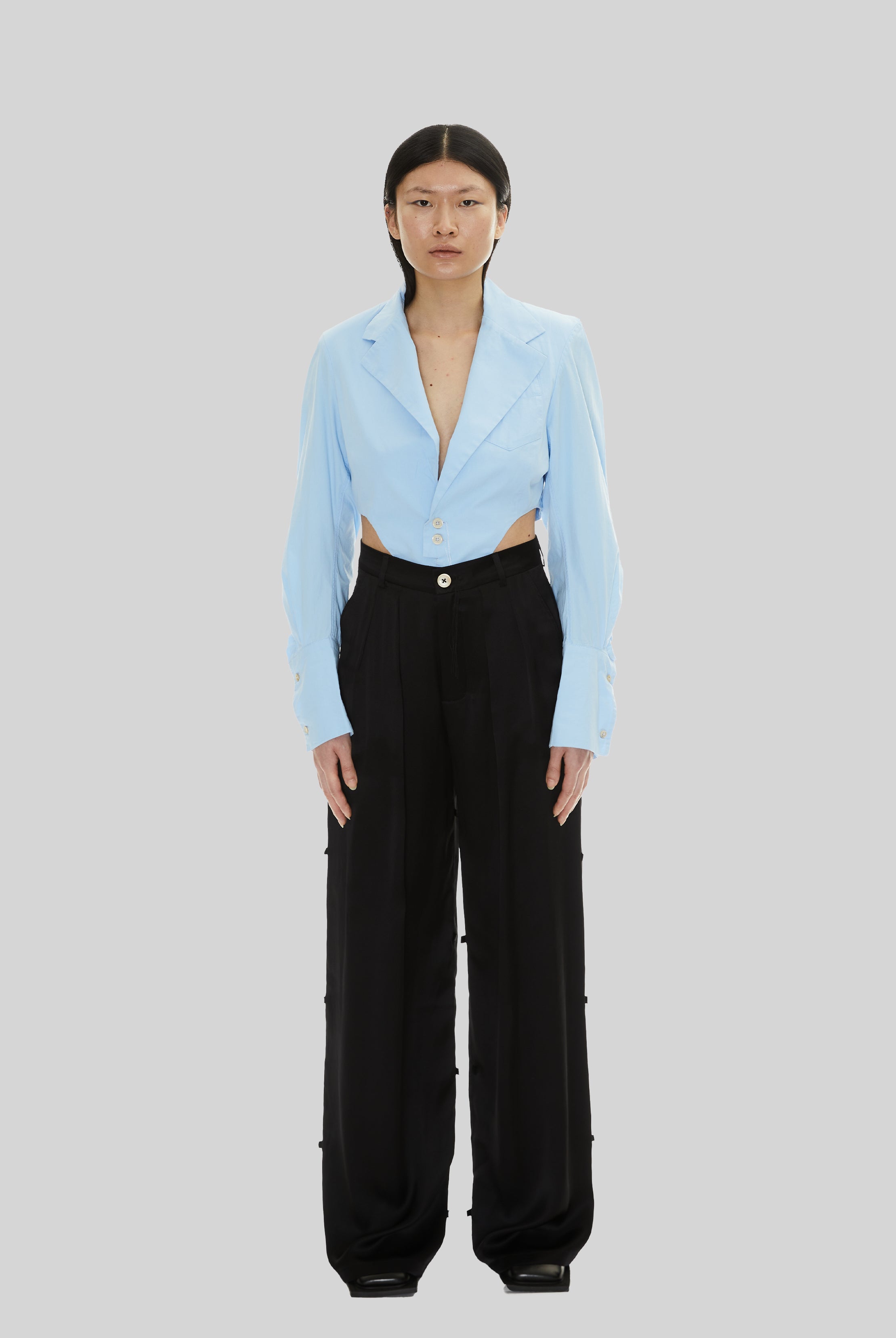 Pepper Trousers in Black Silk