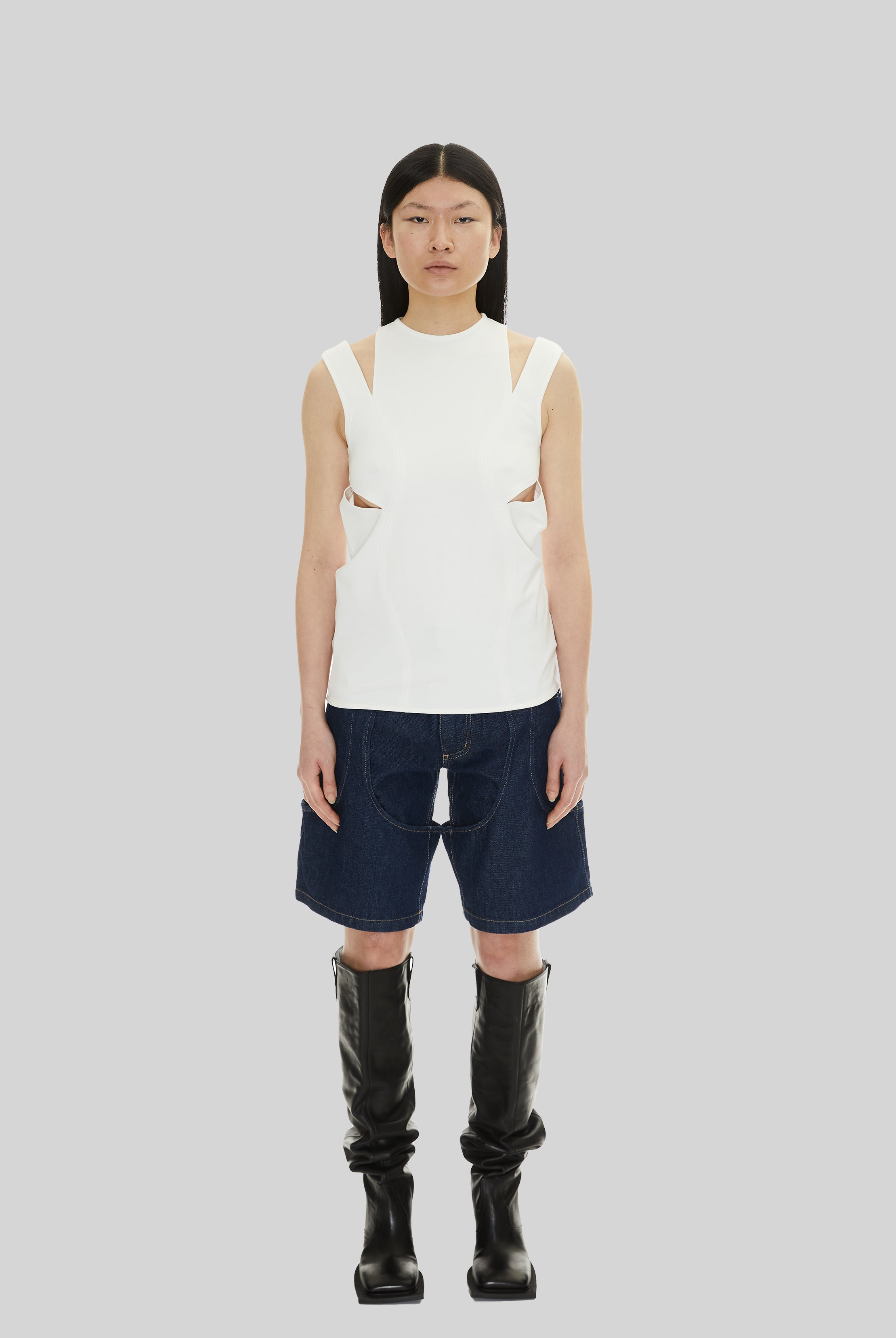 Sage Tank Top in White