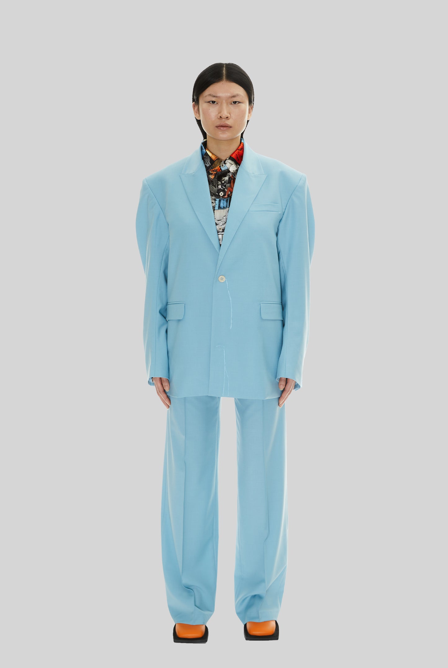 Tempre Suit Jacket in Office Blue