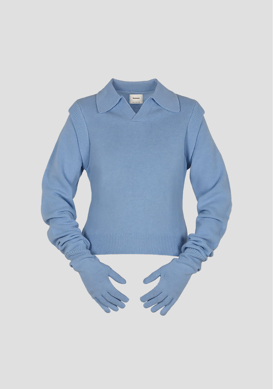 Knight Sweater in Office Blue