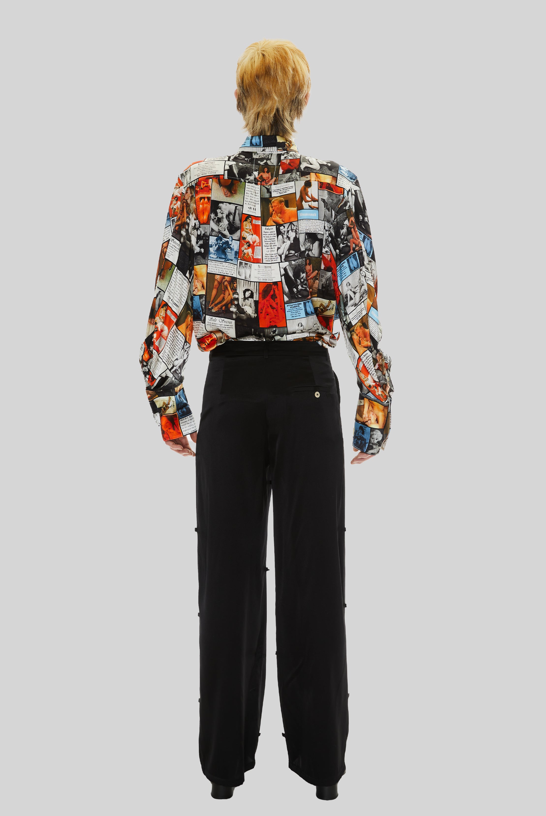 Pepper Trousers in Black Silk