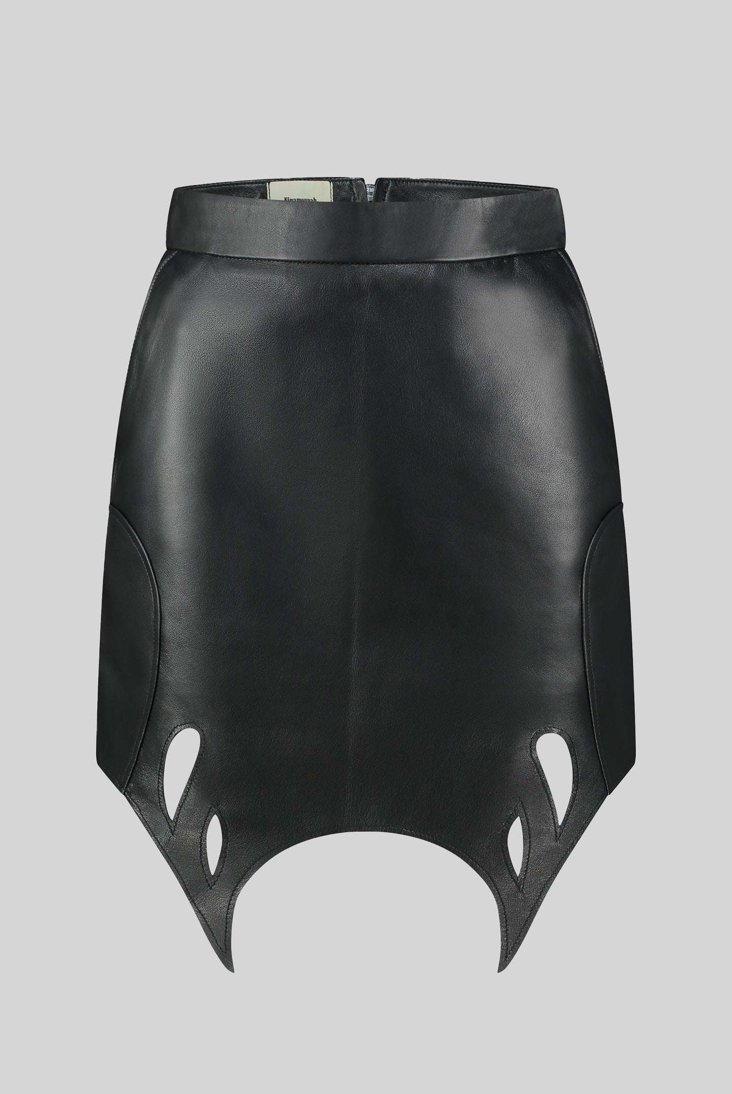 Silene Skirt in Black Leather