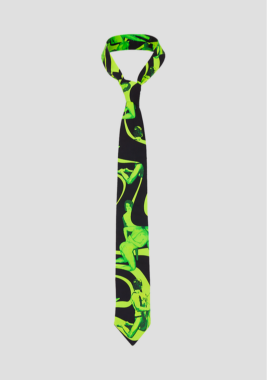 Annoy Tie in Neon Green