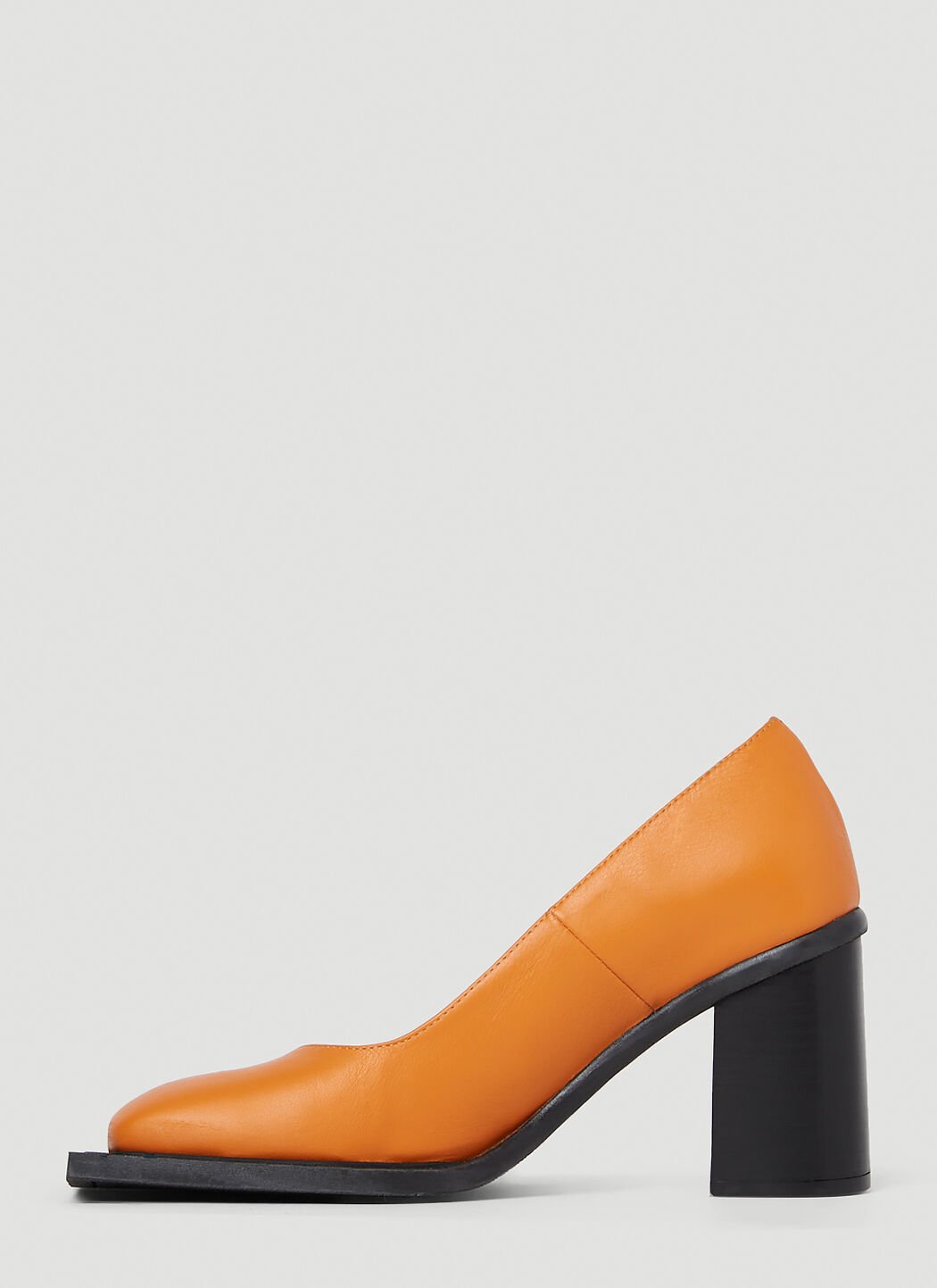 Howl Pumps in Orange Leather