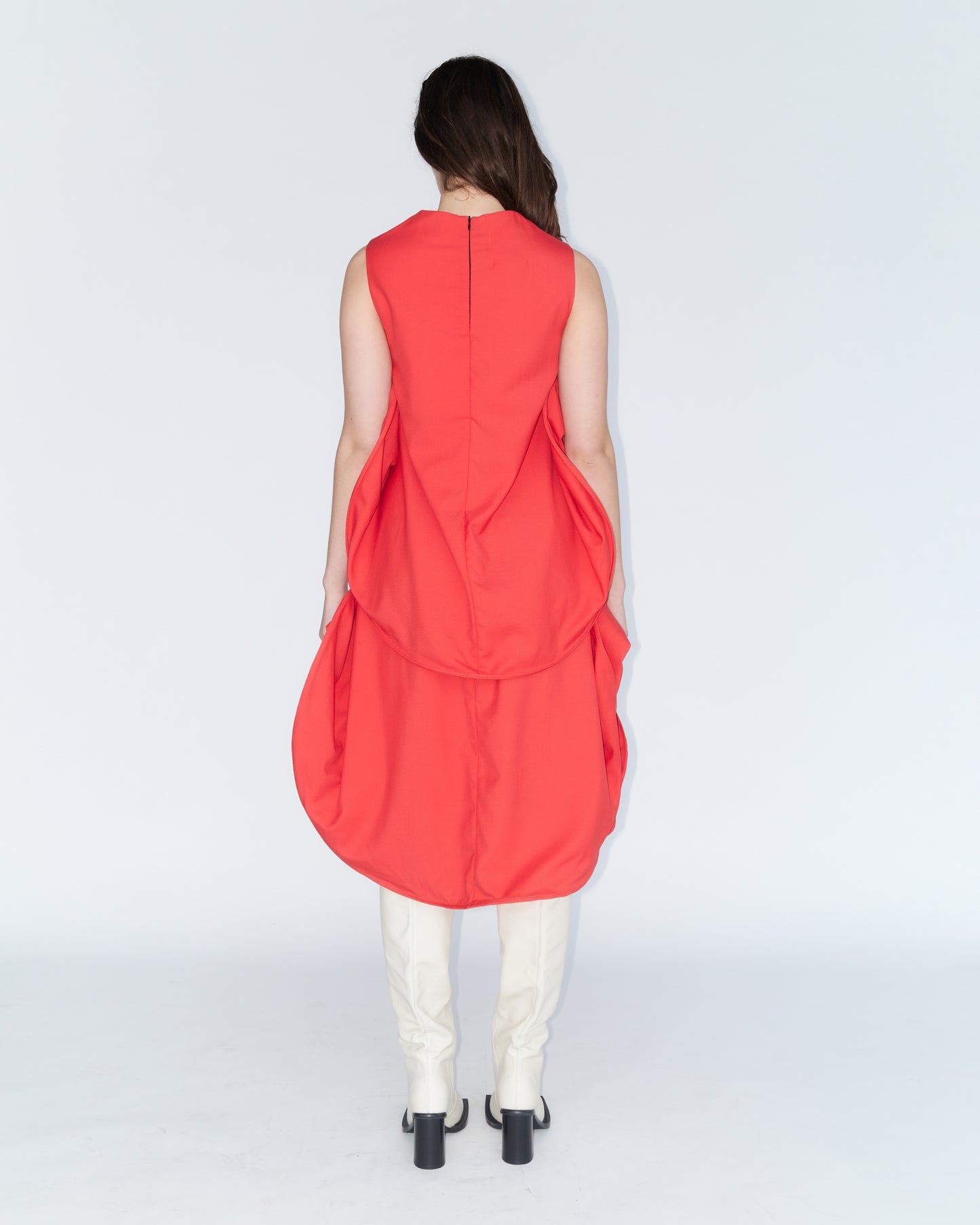 Rhubarb and Skullcap Coral Red Two piece Runway