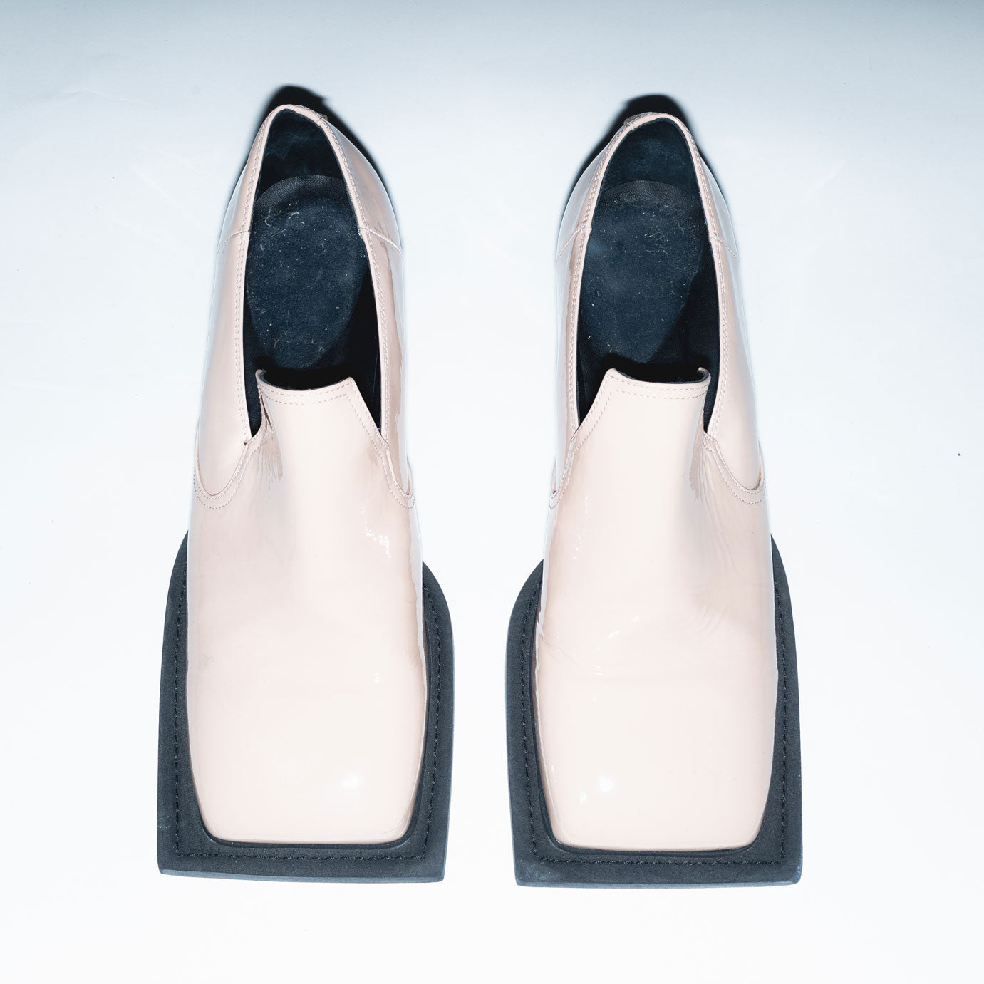 Archive Howled Loafers in Light Pink Patent Leather