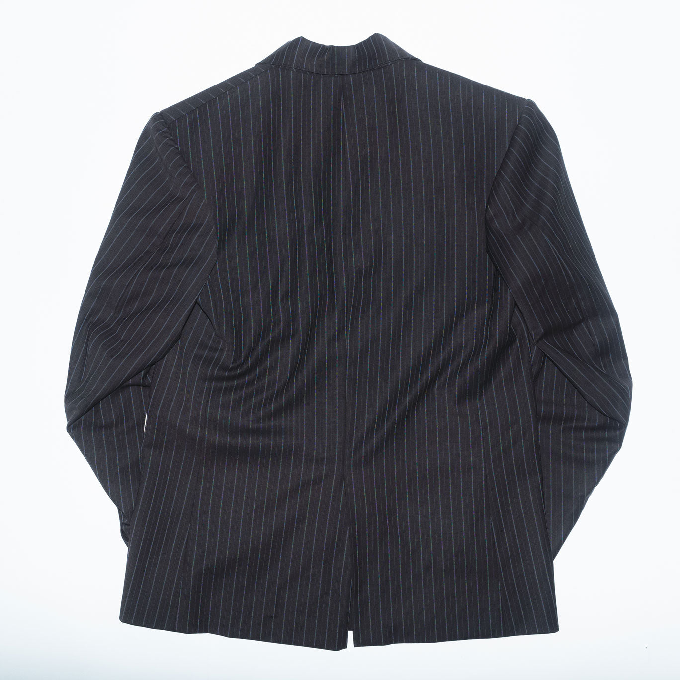 Archive Tempre Suit Jacket in Coffee Pinstripe Wool