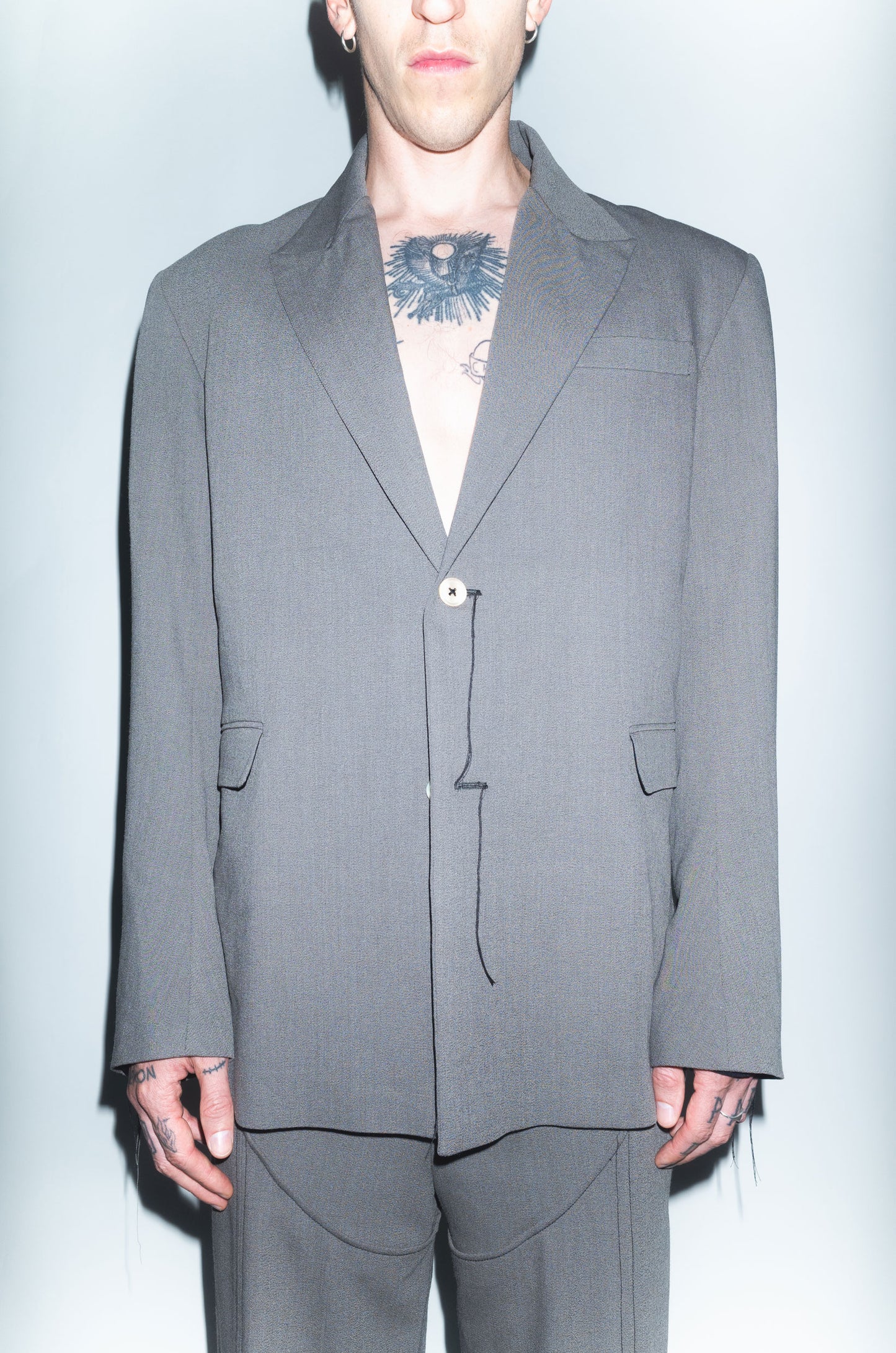 Archive Tempre Tailored Suit Jacket in Grey