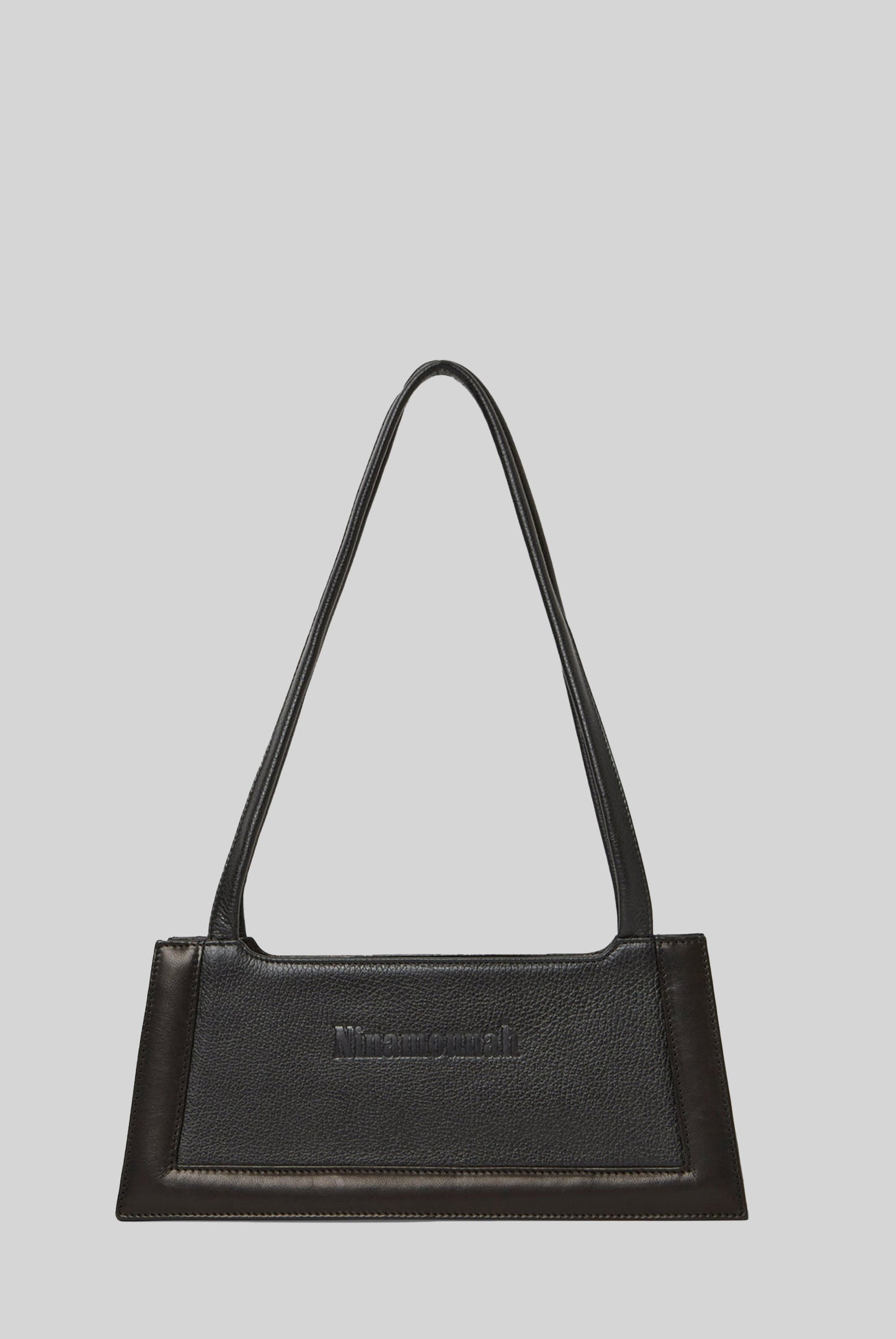 Animal Mini Leather Shoulder Bag in Black/Black