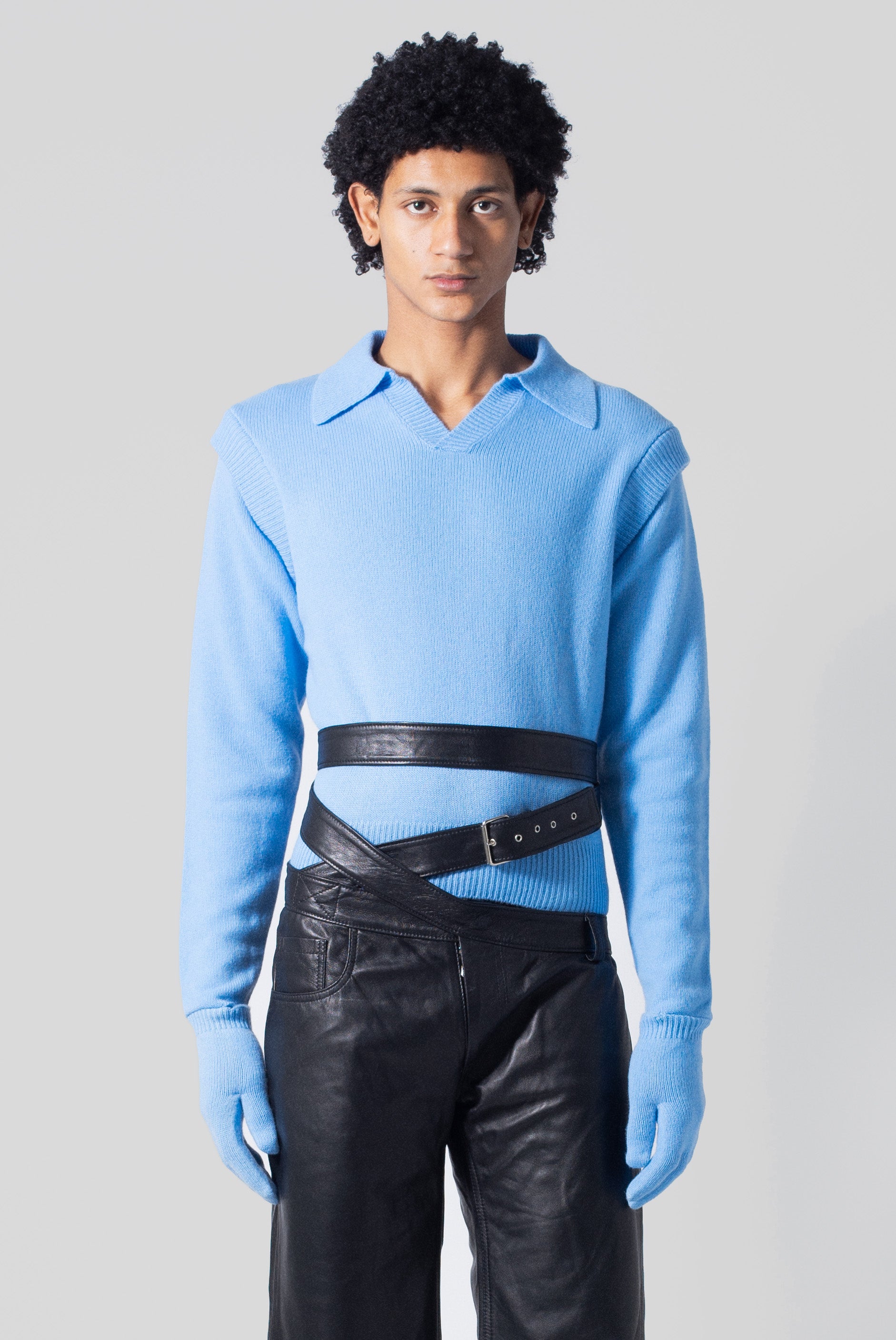 Knight Sweater in Office Blue – Ninamounah