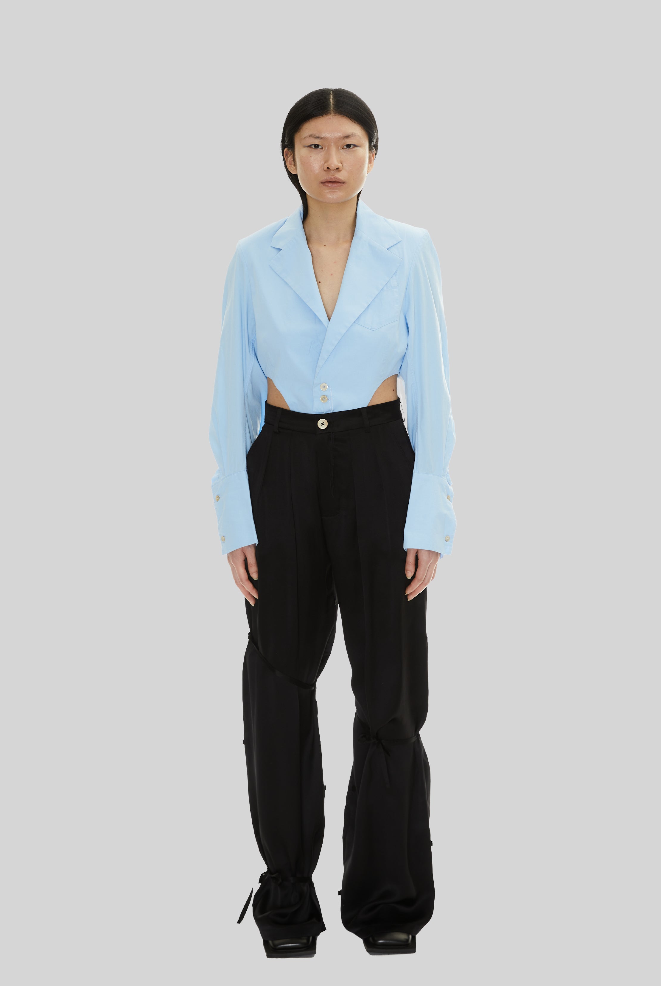 Pepper Trousers in Black Silk