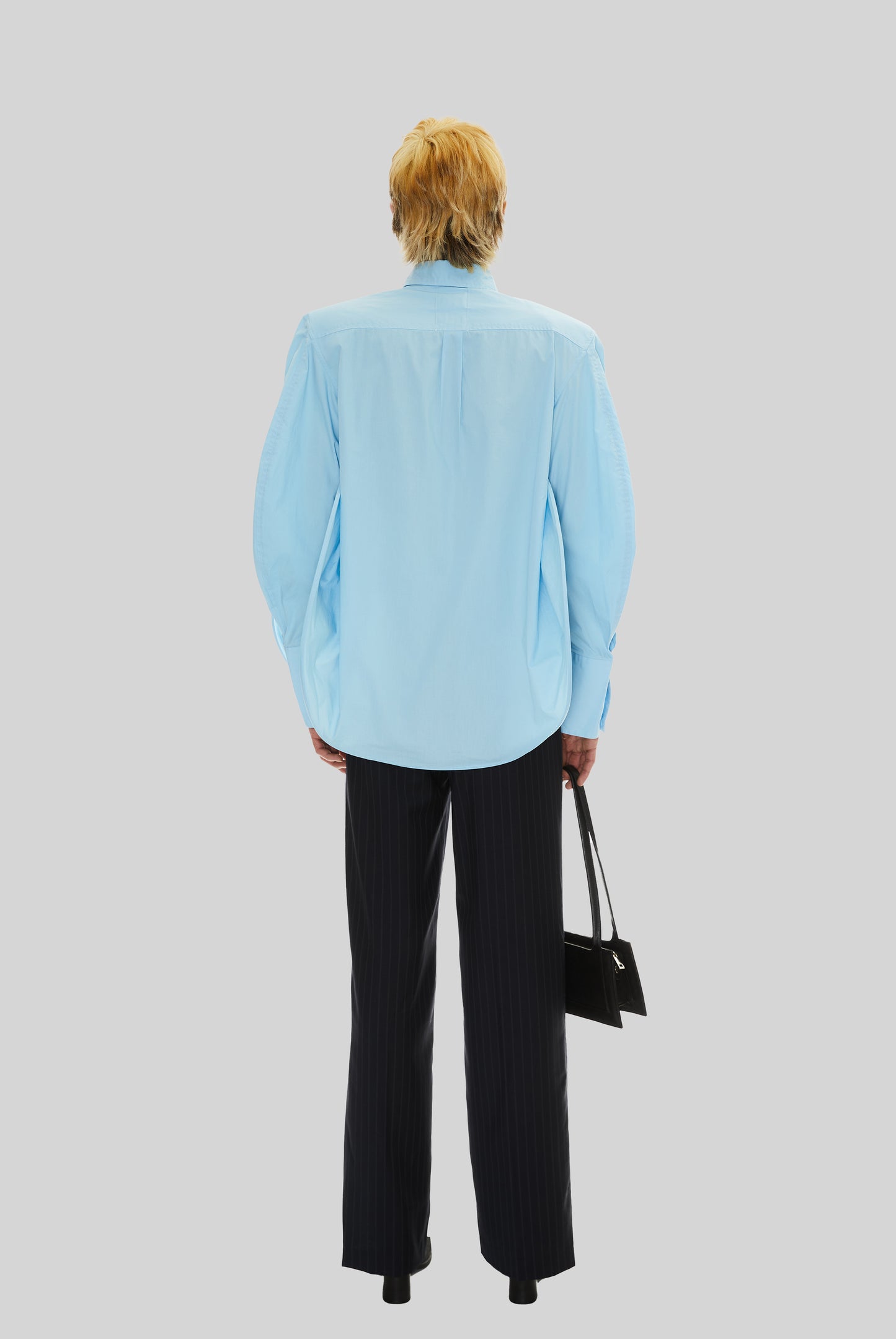 Blossom Long-Sleeved Blouse in Office Blue